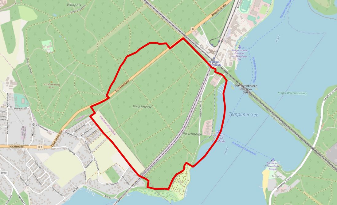 Bombenentschärfung in Potsdamer Pirschheide
