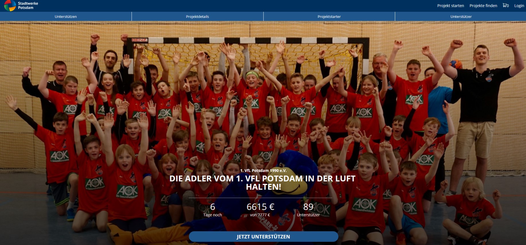 Der 1. VfL Potsdam braucht Hilfe …