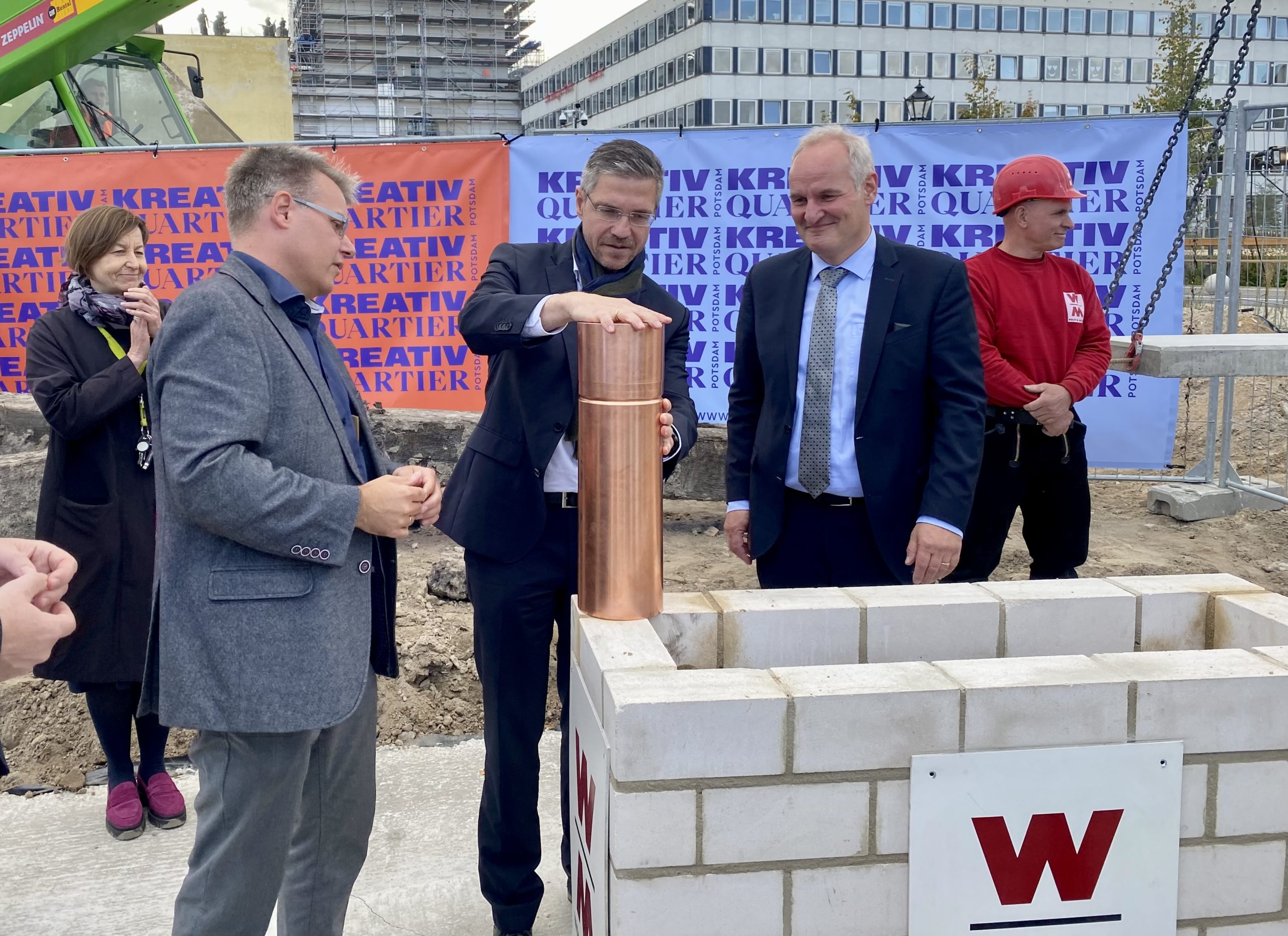 Potsdams Kreativquartier soll 2025 stehen: Feierlicher Baustart und erste Mieter