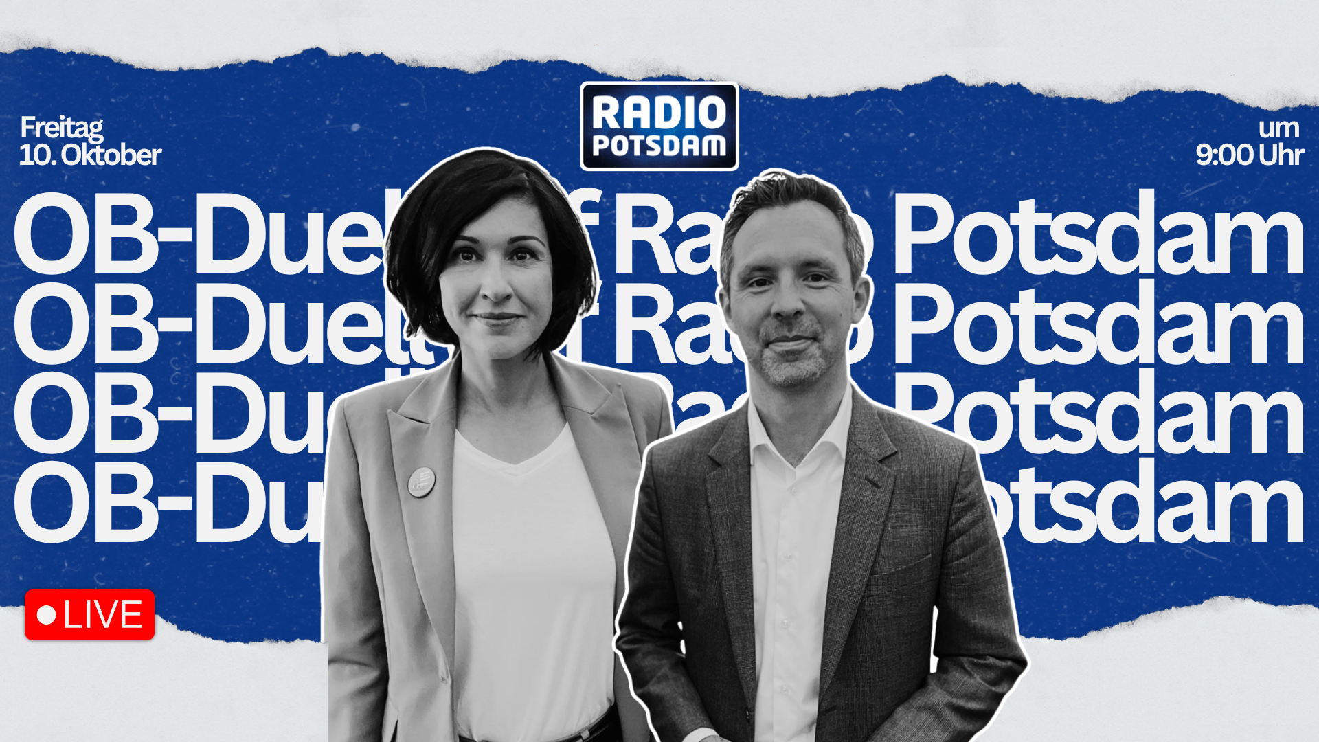 Das Radio Potsdam OB Duell am Freitag: Stellt Eure Fragen!