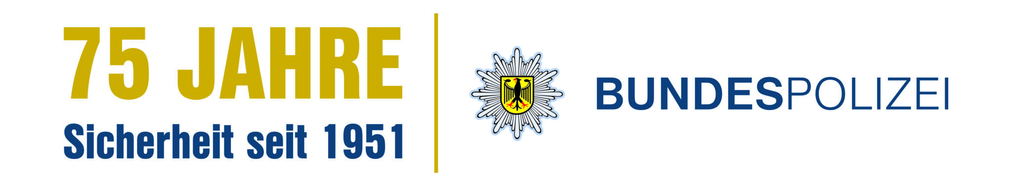 Logo 75 Jahre mit BPOL Schutzzone